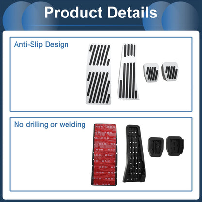 4 Pcs Foot Accelerator Pedal Covers for Mazda 3 (2020)
