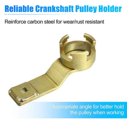 Crankshaft Pulley Holding Tool for Ford 1.8 2.0 2.3 & Volvo
