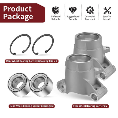 2 x Rear Wheel Bearing Carrier Kit for Polaris Sportsman (2014–2024)