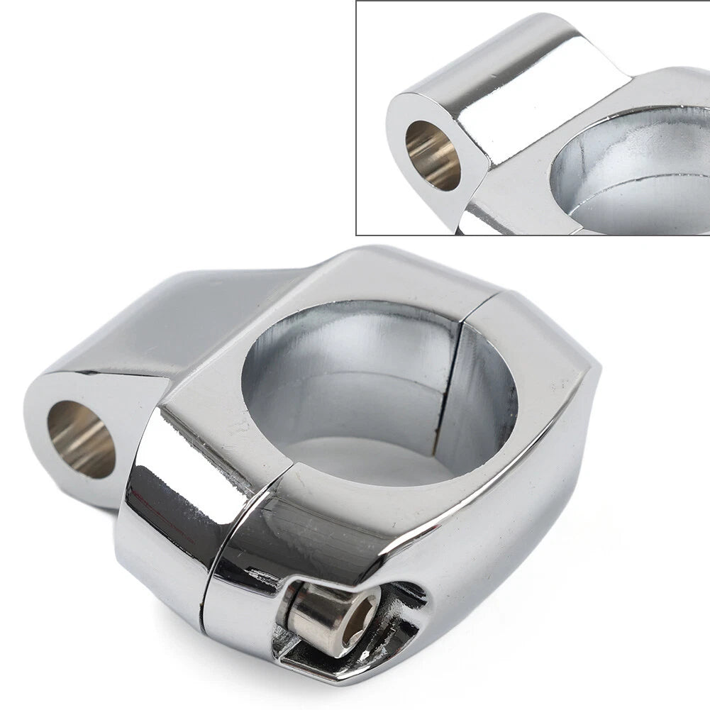 Handlebar Mirror Mount Clamp for Harley Dyna Fatboy