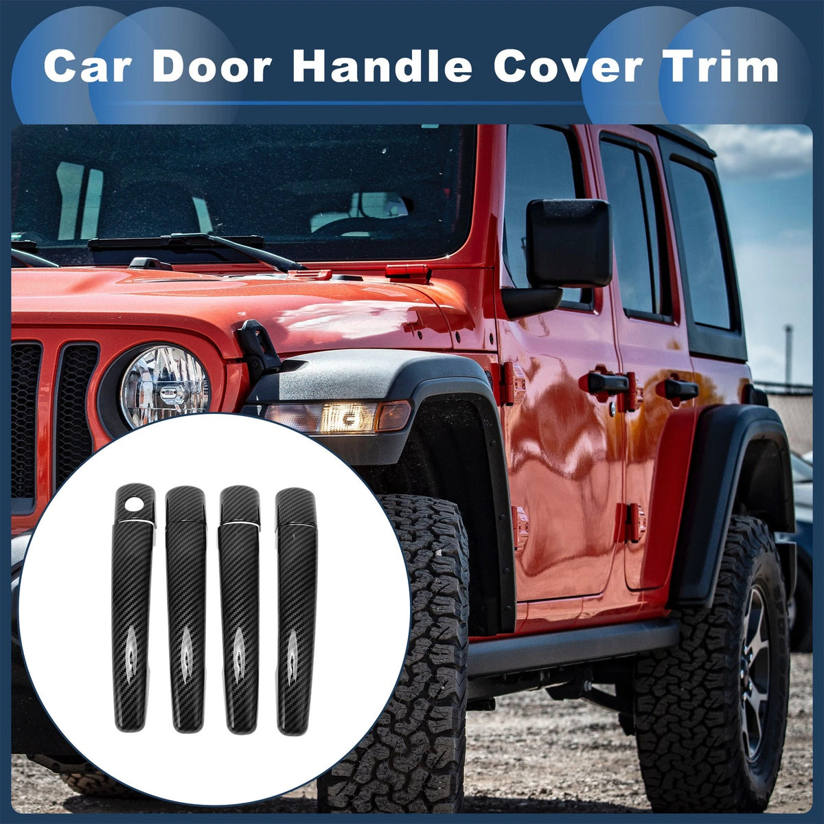 Door Handle Cover Trim for Chevy Malibu (2013-2015) Black