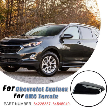 Left Side Mirror Cover Cap Gloss Black for Chevy Equinox, GMC Terrain (2018-2023)