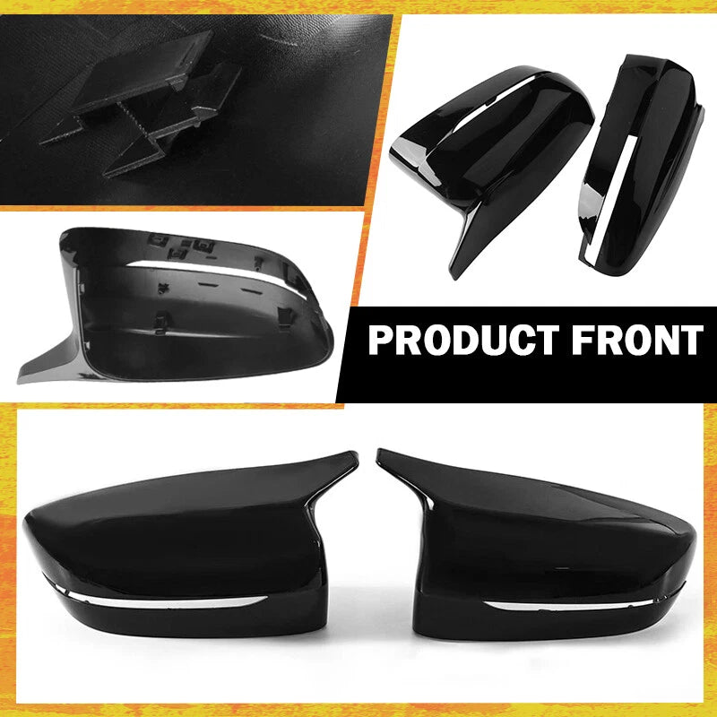 Glossy Black Side Mirror Cover Caps for 2017-2022 BMW 3 Series G20 G30