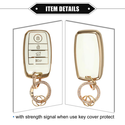 4 x Button Key Fob Shell Cover for Kia Forte Koup, Optima (2010-2019)