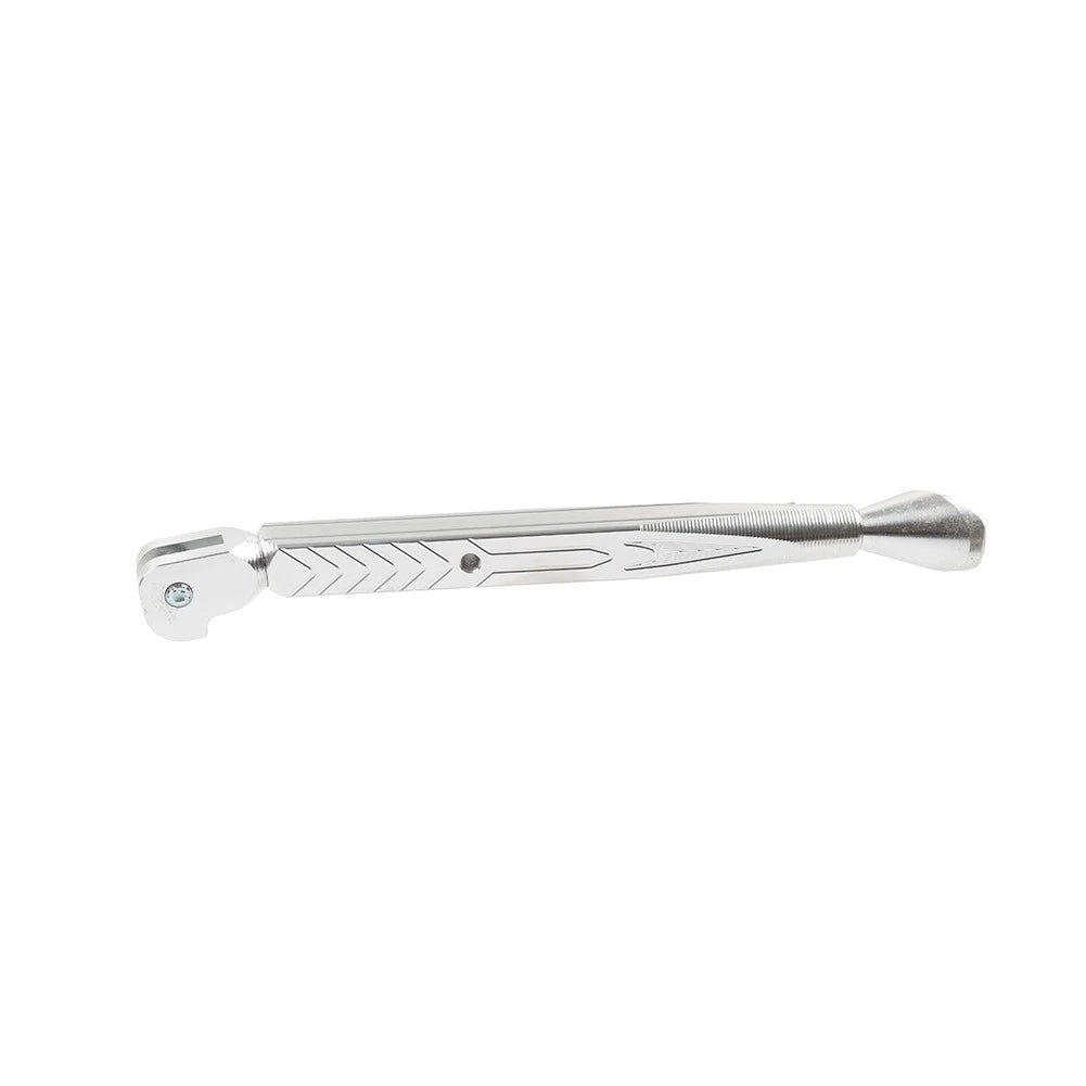 Aluminum Adjustable Kickstand Foot for Motorcycle Universal Silver