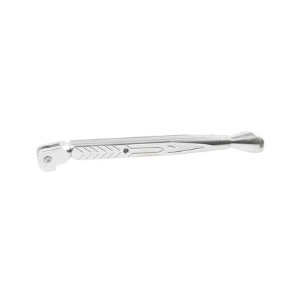 Aluminum Adjustable Kickstand Foot for Motorcycle Universal Silver