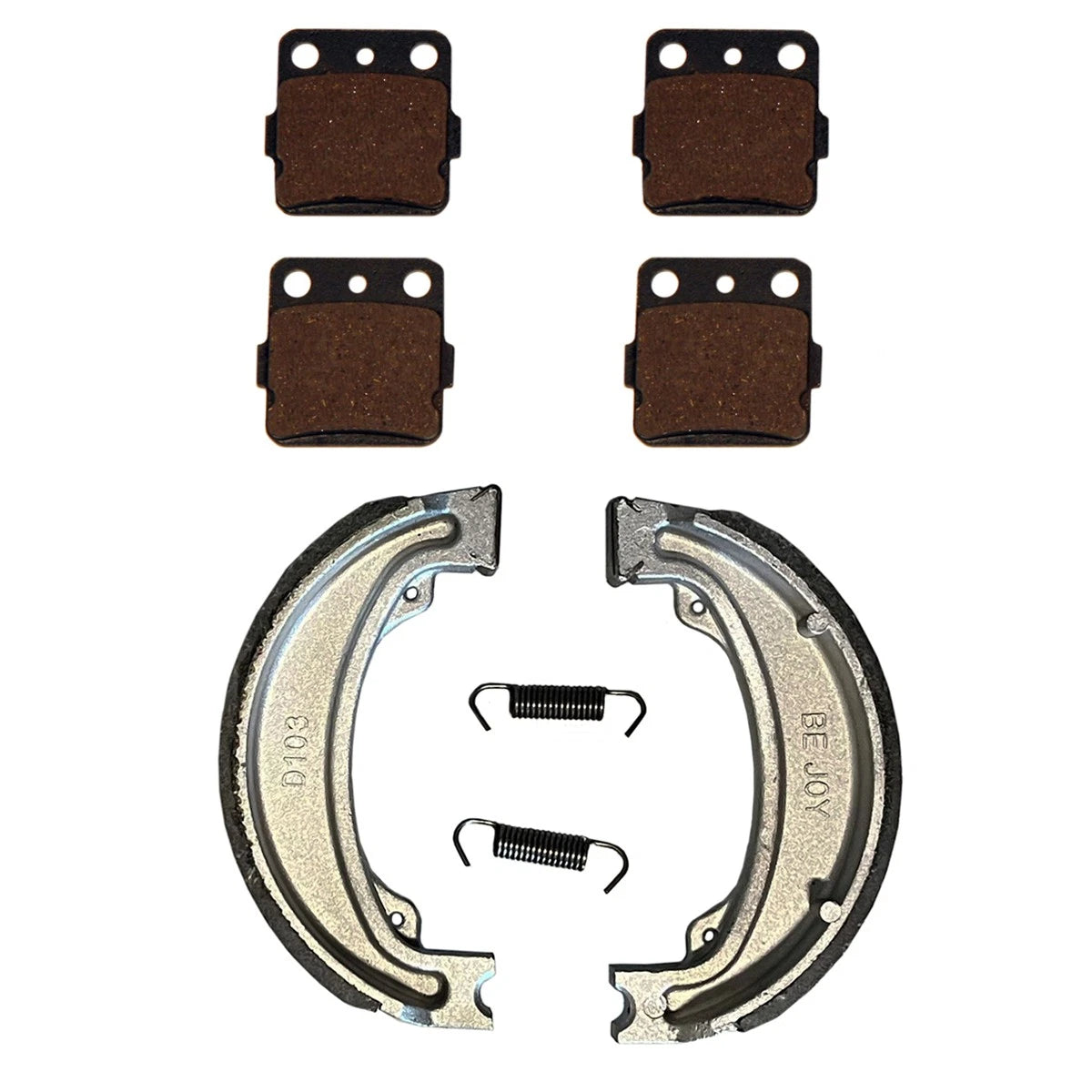 2 x Front Brake Pads & Rear Brake Shoes for Honda TRX250EX & TRX250X Sportrax