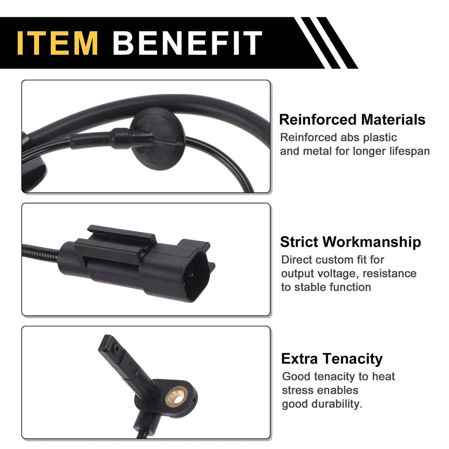 ABS Wheel Speed Sensor for Mitsubishi Outlander (2010-2015) 1Pc Left Front