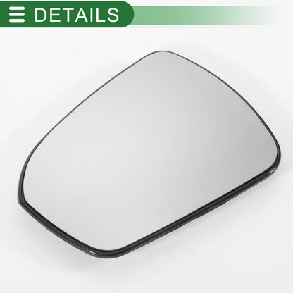 Left Side White Mirror Glass w/ Back Convex Heated for Ford Mondeo (2014-2022)
