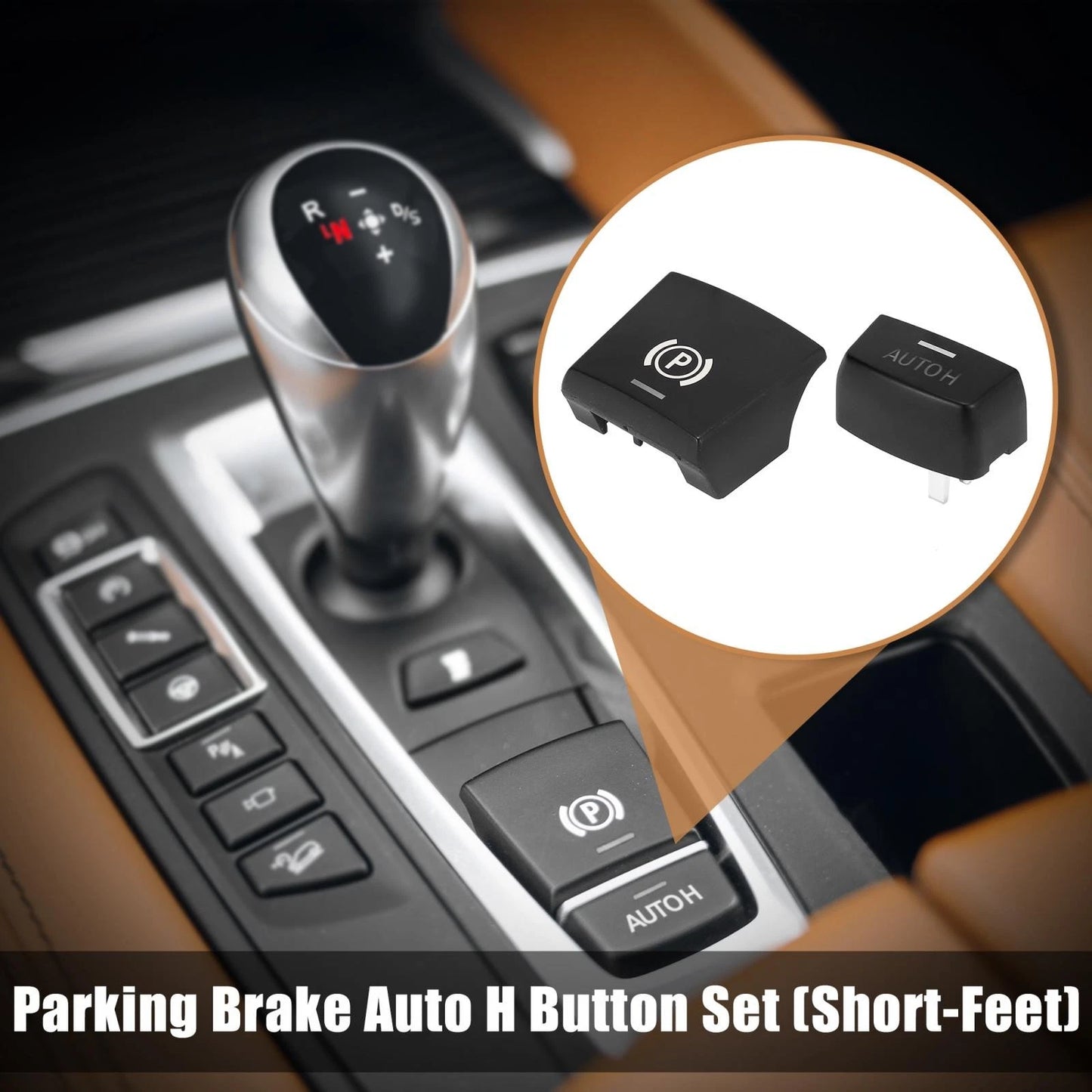 Parking Switch Brake P & AUTO H Button Cover for BMW F01 F02 F07 F10 F12 (2008-2017)