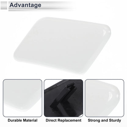 White Front Left Bumper Headlight Washer Nozzle Cover for Volvo C30 (2007-2013)