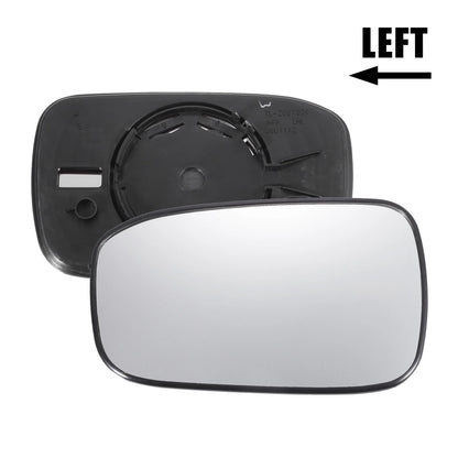 Left Side White Mirror Glass w/ Back for Honda Accord (2003-2007)