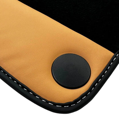 AutoWin Floor Mats for Ferrari California (2008-2014) - Beige Tradizione Nappa