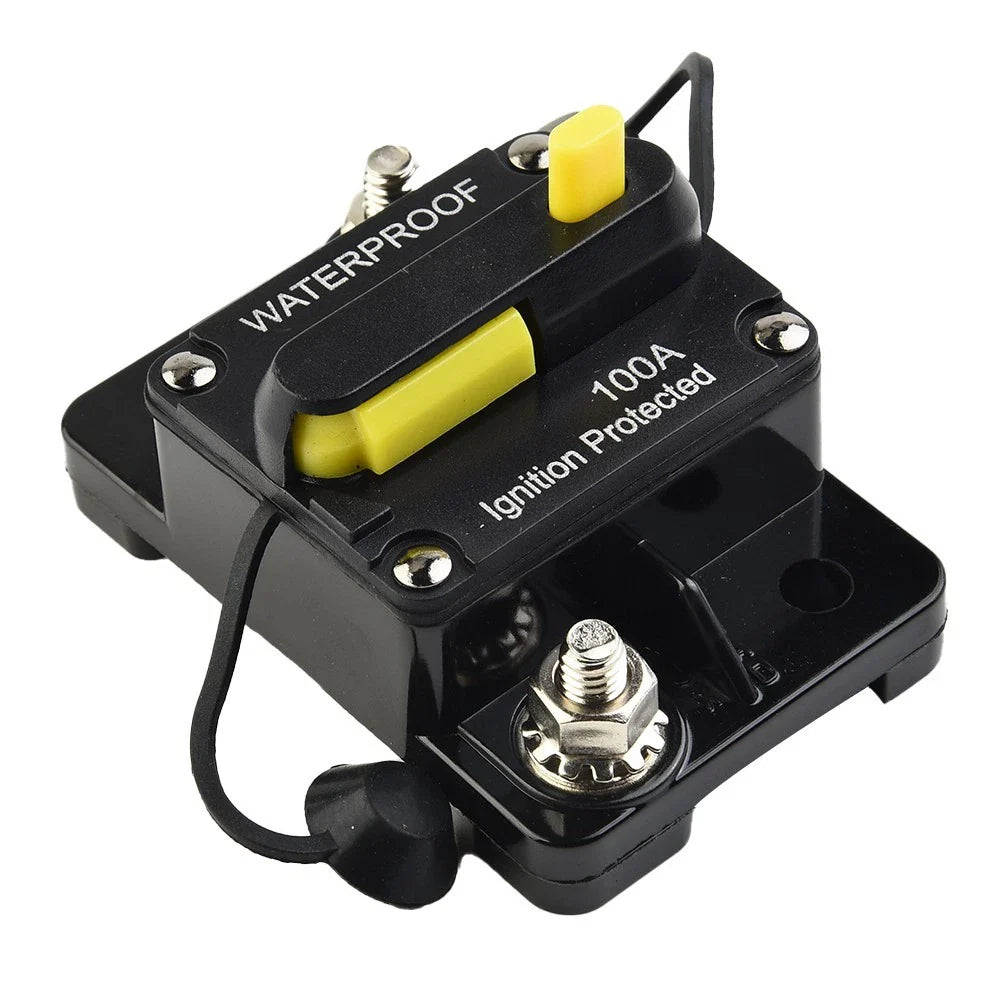 Car Circuit Breaker/Fuse Reset 30-300 Amp/12V-48V DC for Car/Boat/Auto Waterproof