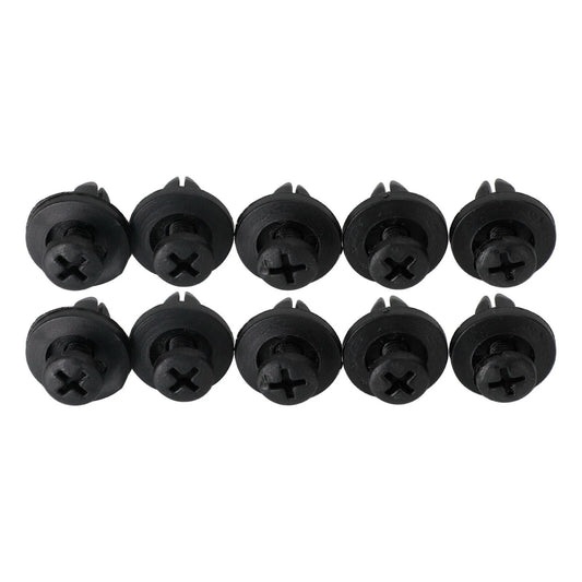 10 x 6mm Mounting Clips for Motorcycle, Car, Scooter, Moped, ATV
