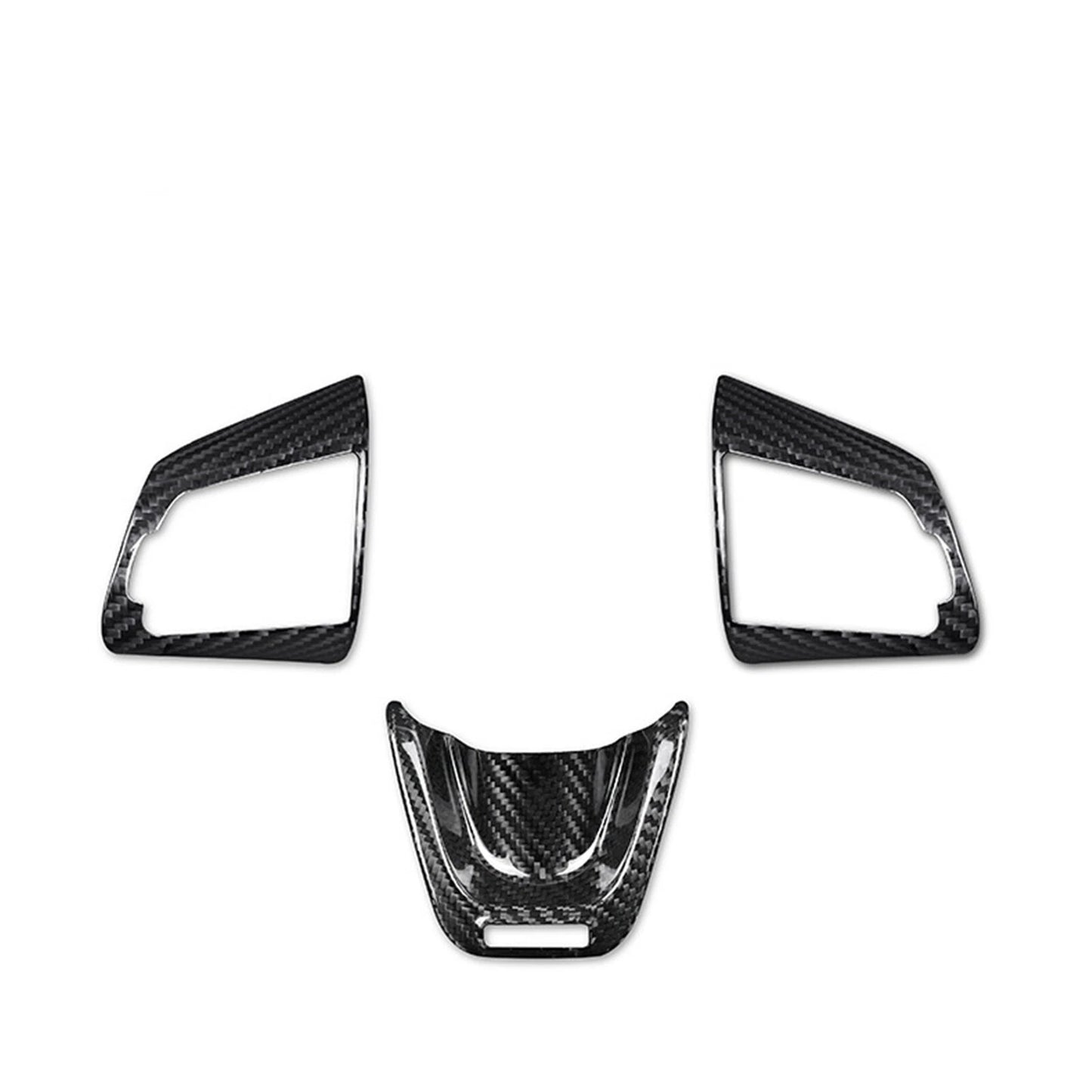 Carbon Fiber Steering Wheel Cover for Kia Stinger (2018-2023) 3 x pcs