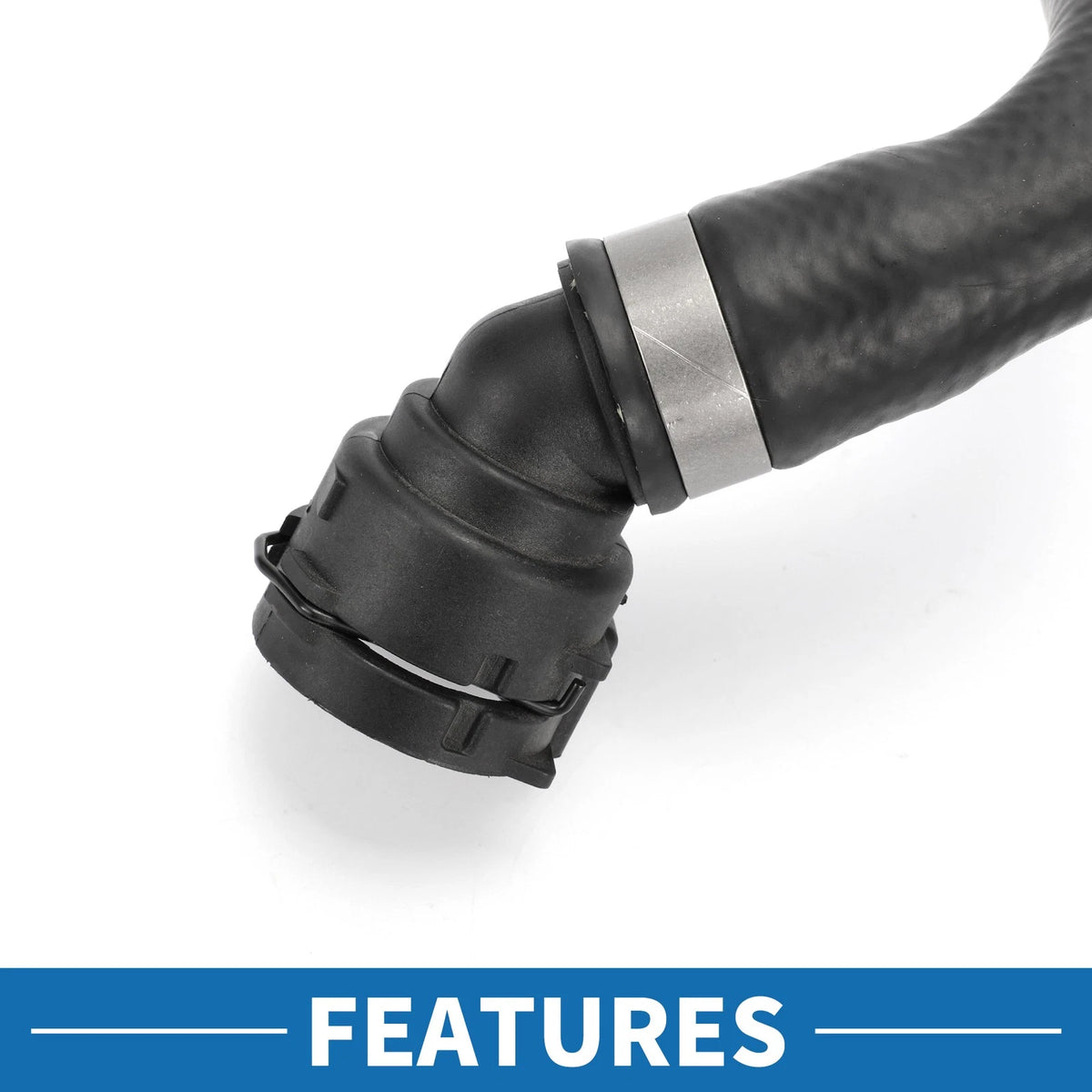 Radiator Hose for BMW 320i 2013-2015 Rubber Black 1 x Piece
