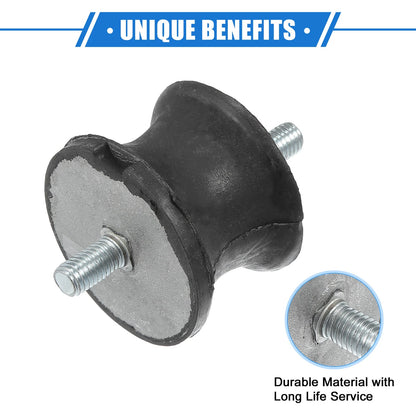 2pcs Auto Transmission Mount for BMW 325is (1992 - 1995) Rubber Black