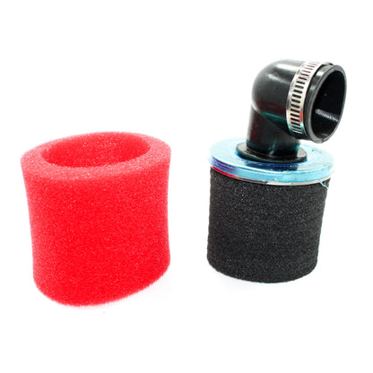 35mm 90�� Angled Air Filter Pod Cleaner for RED PIT QUAD DIRT BIKE ATV