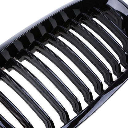 Gloss Black Front Kidney Grille for BMW 3-Series E46 Coupe (2003-2006)
