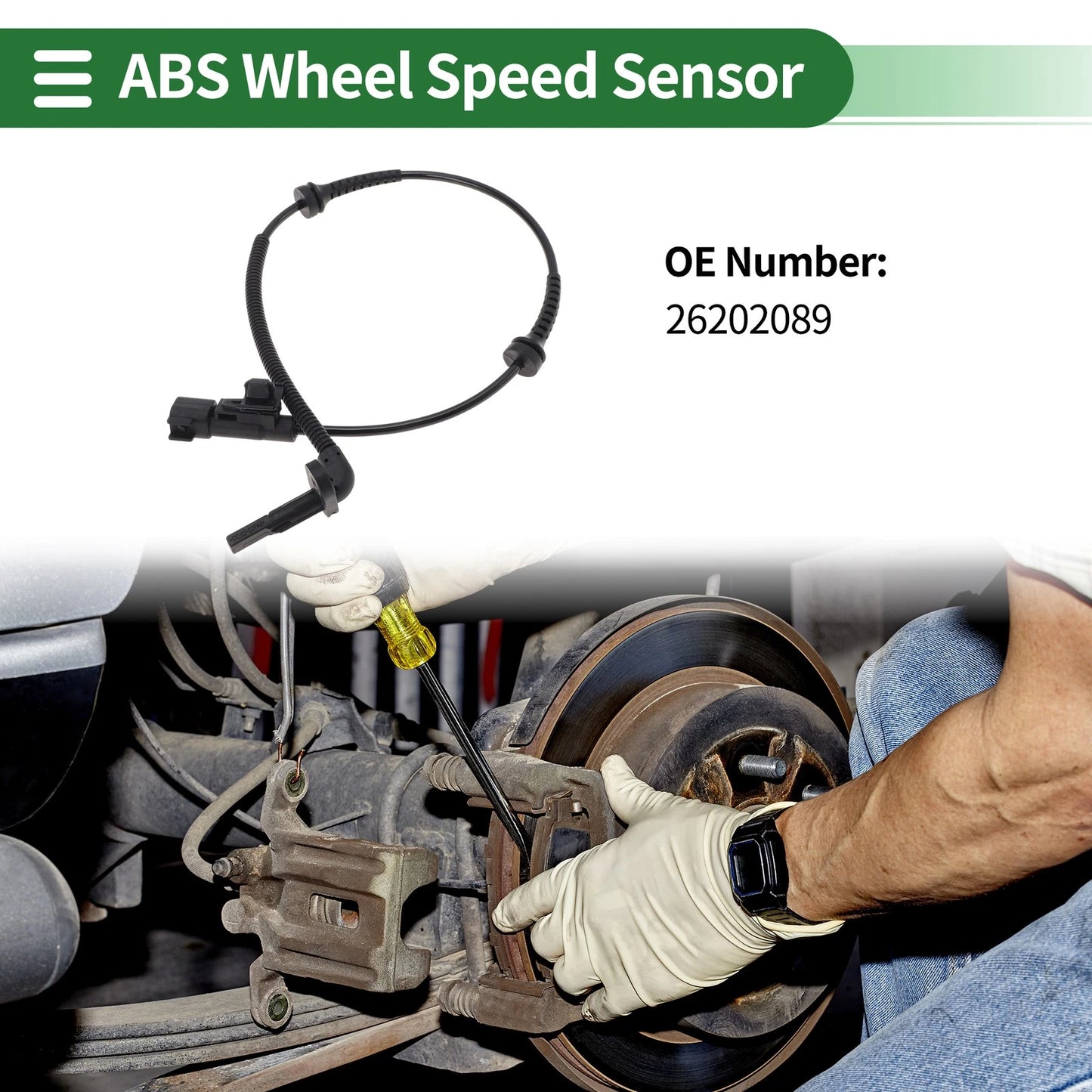 ABS Wheel Speed Sensor Rear Left for Buick Cavalier (2017–2021)