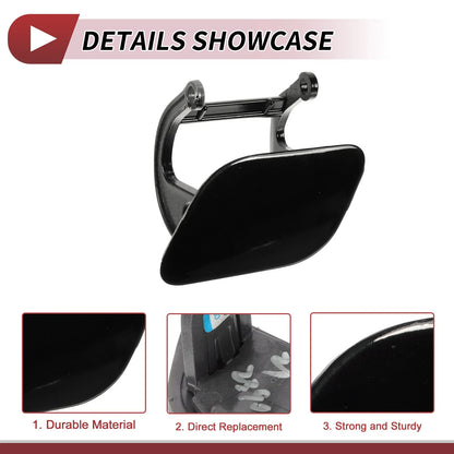 Front Left Washer Nozzle Cover for BMW 740i (2011-2015) - Black Cap