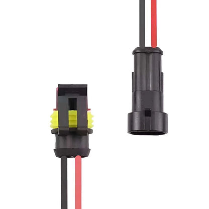 Waterproof Male Female 2 Pin Connector Adapter for Car