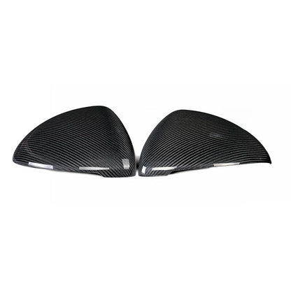 Real Carbon Fiber Addon Wing Mirror Cover Trim Fit For Porsche Macan 2015-2018
