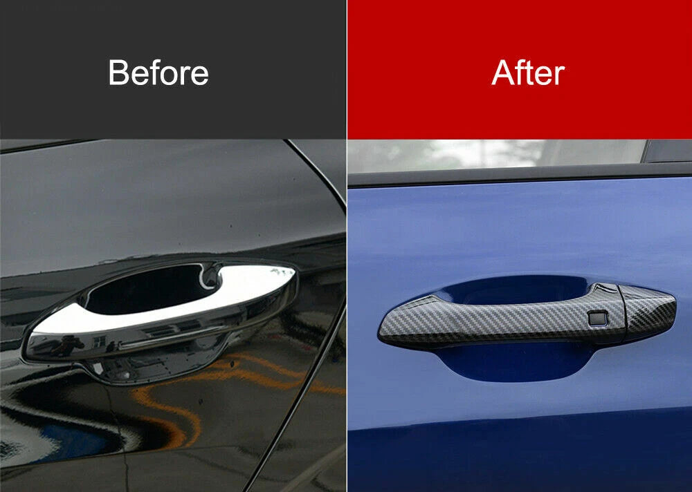 Carbon Fiber Exterior Car Door Handles Cover Trim for Kia K5 Optima (2020–2021)