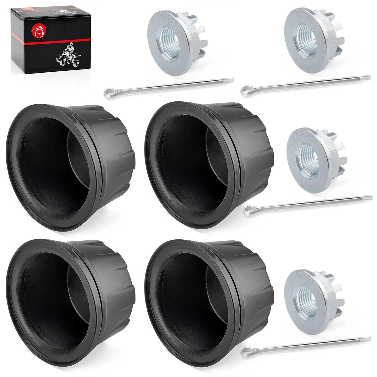 2 x Wheel Center Cap and Nut Pin for Honda TRX300 (1993–2000)