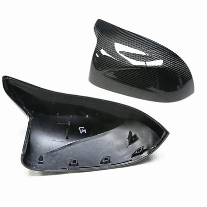 Black Carbon Fiber Mirror Covers for BMW F95 F96 F97 F98 X3M X4M X5M (2019-2023)