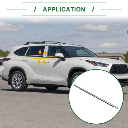 1pc Rear Left Weatherstrip Window Seal for Toyota HIGHLANDER (2015–2021)