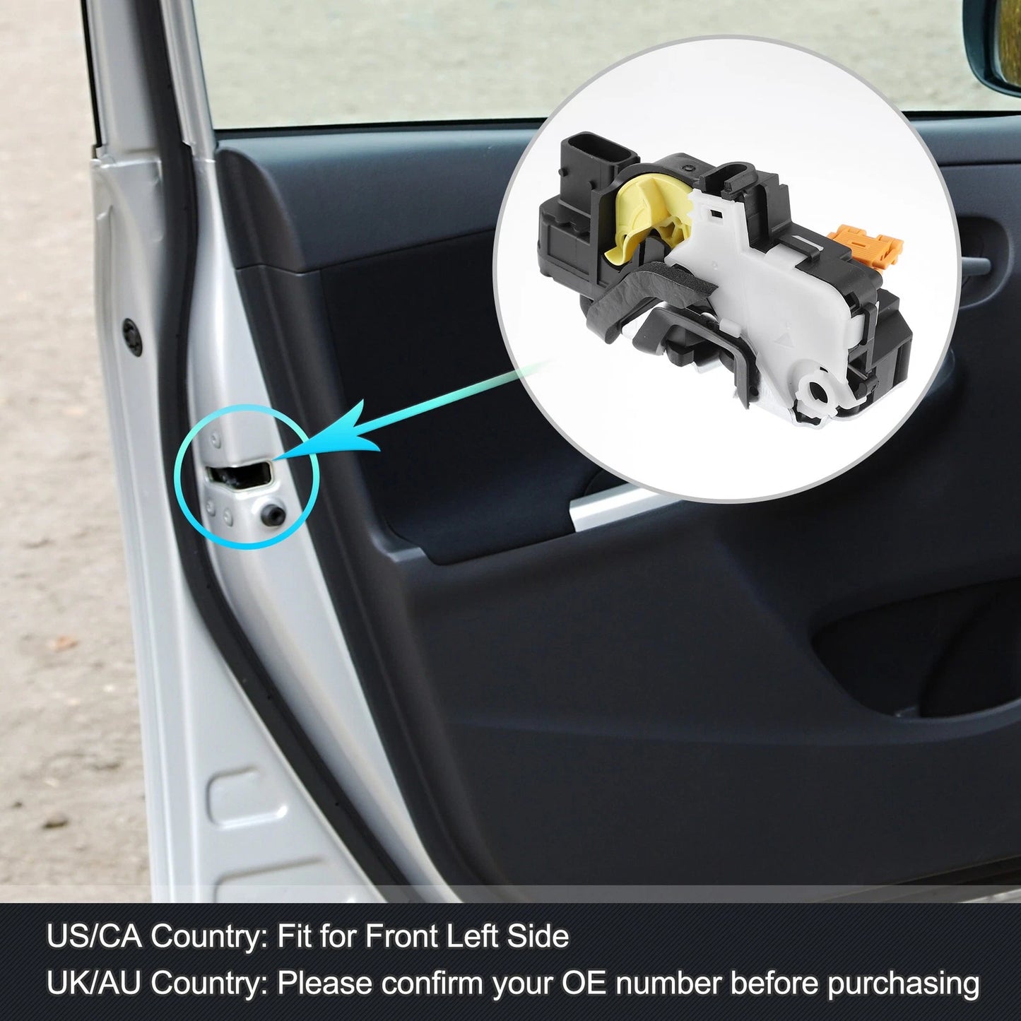 Power Door Lock Actuator Motor Front Left for Buick