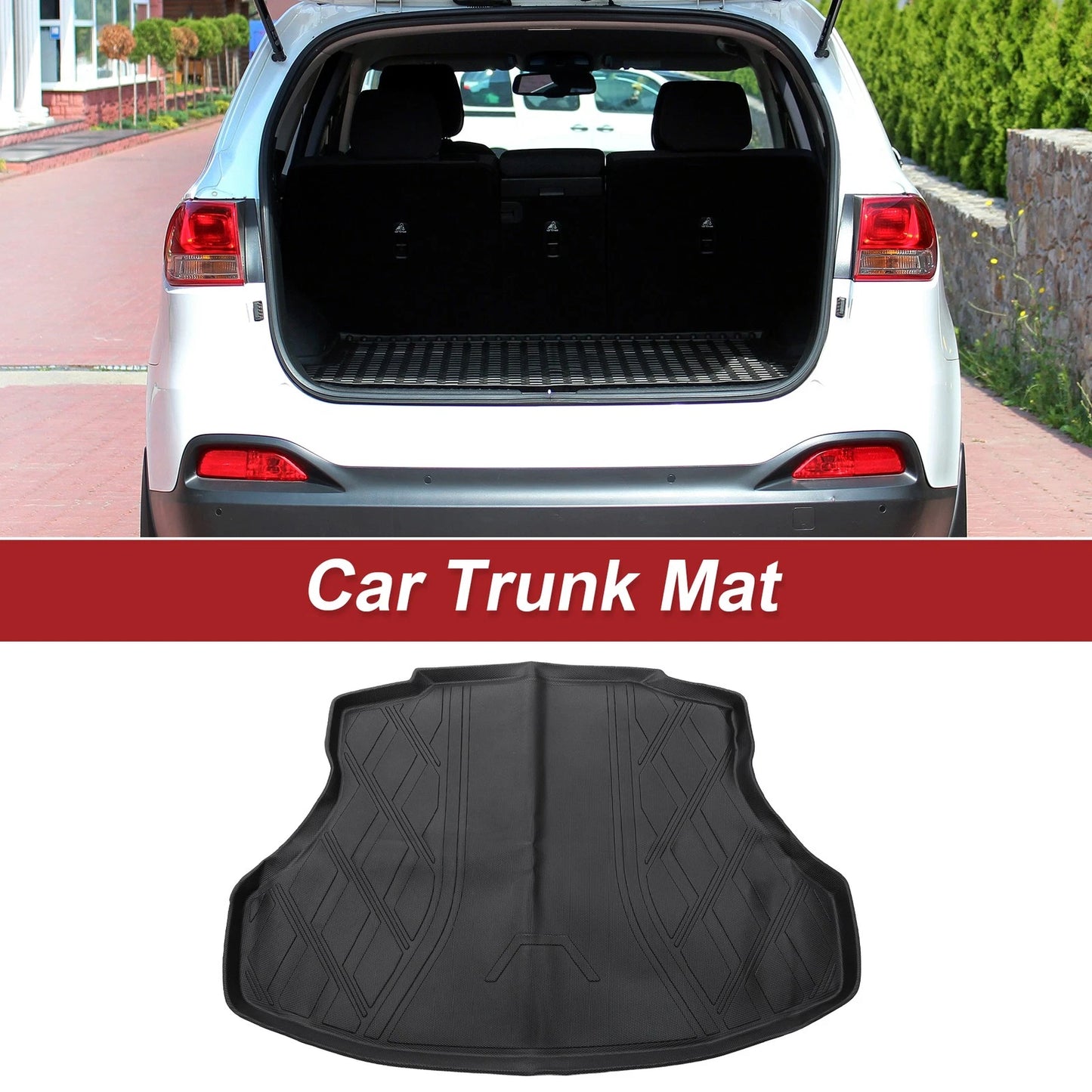 Cargo Liner Rear Trunk Mat for Honda Civic (2012-2015) Diamond TPE