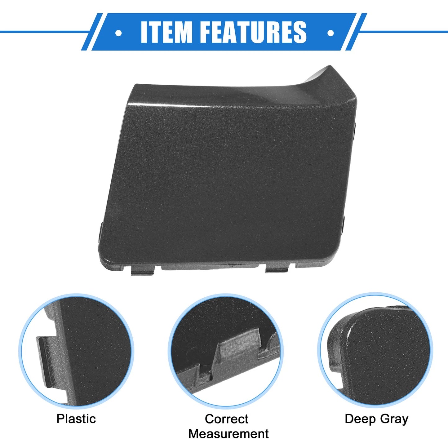 Front Bumper Tow Hook Cover for Subaru Impreza (2010-2014) Deep Gray