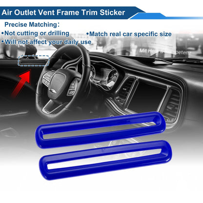 Air Cond Outlet Vent Trim Cover Frame for Dodge Challenger  Blue (2015-2023)