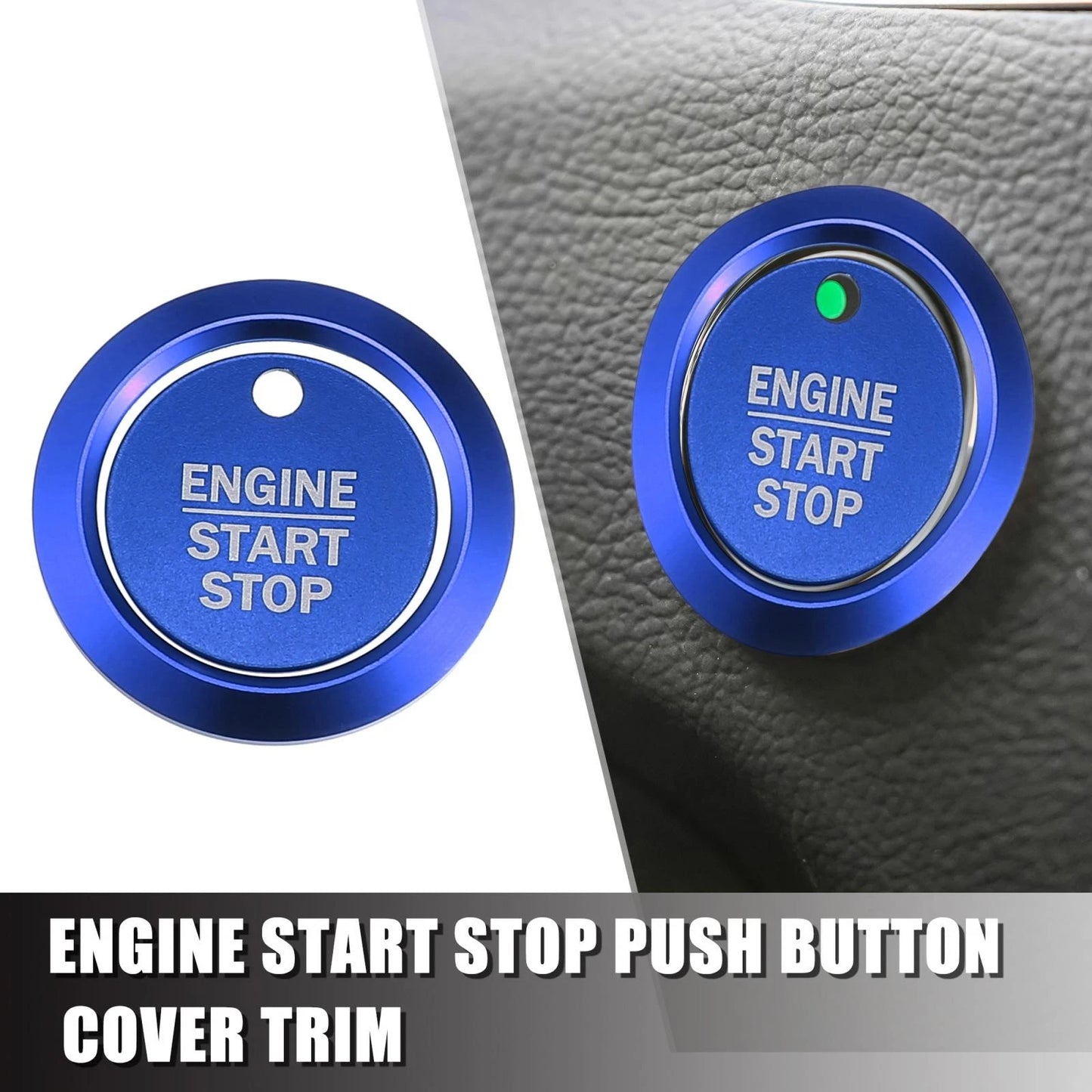 Engine Start Stop Button Cover Kit for Ford F-150 (2016-2021) Blue