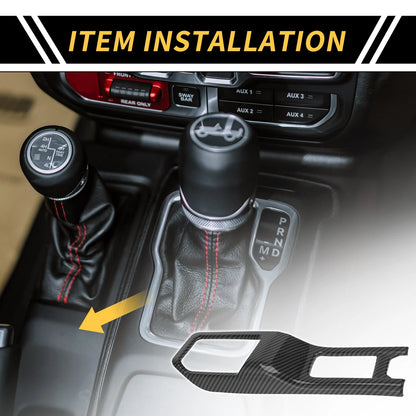 4WD Gear Shift Panel Cover for Jeep Wrangler JL JLU (2018-2023)