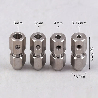 RC Boat Flexible Coupling Stainless Steel 17mm Motor Shaft Connector
