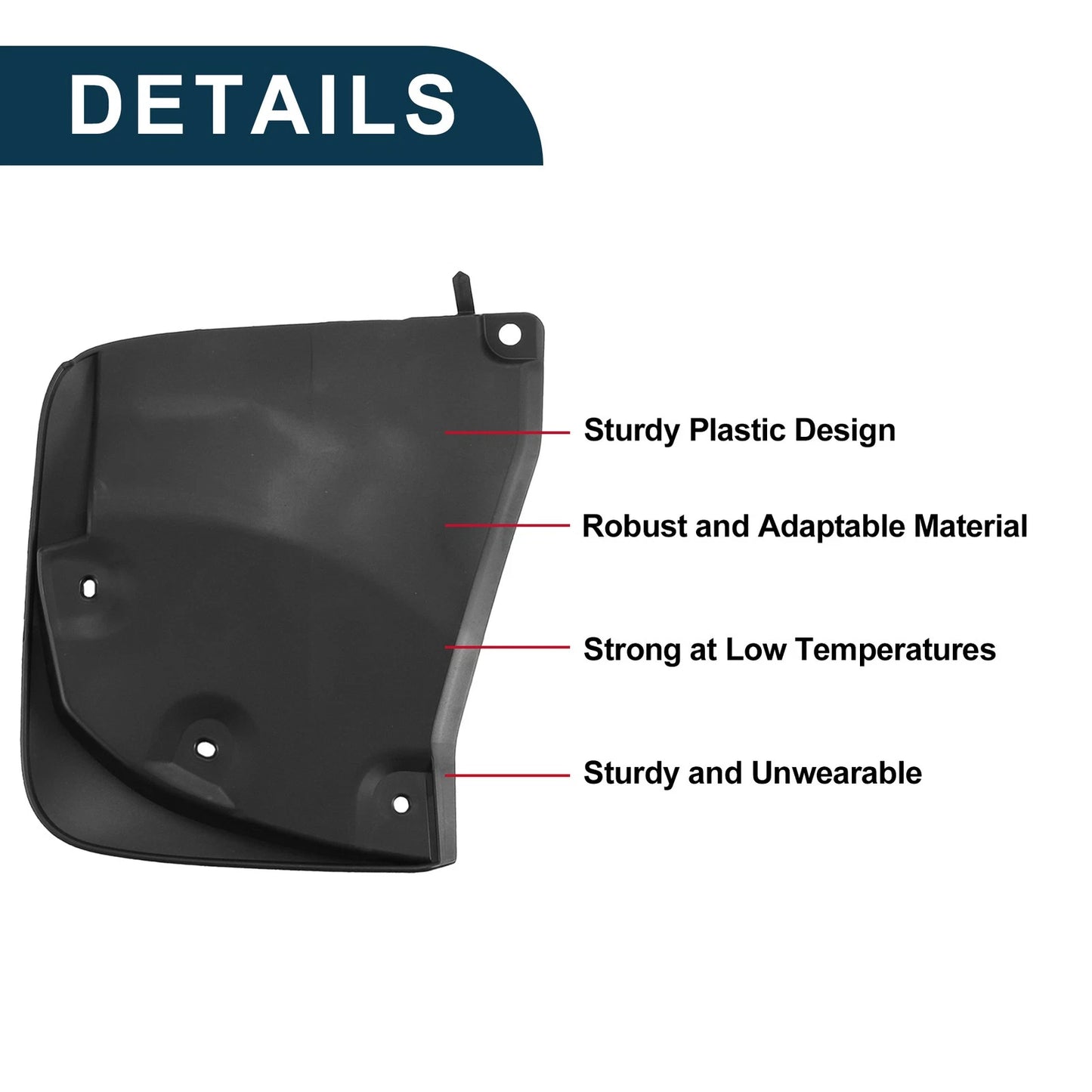 Mud Flaps Splash Guards 1 Set for Toyota Land Cruiser LC300 (2022–2024)