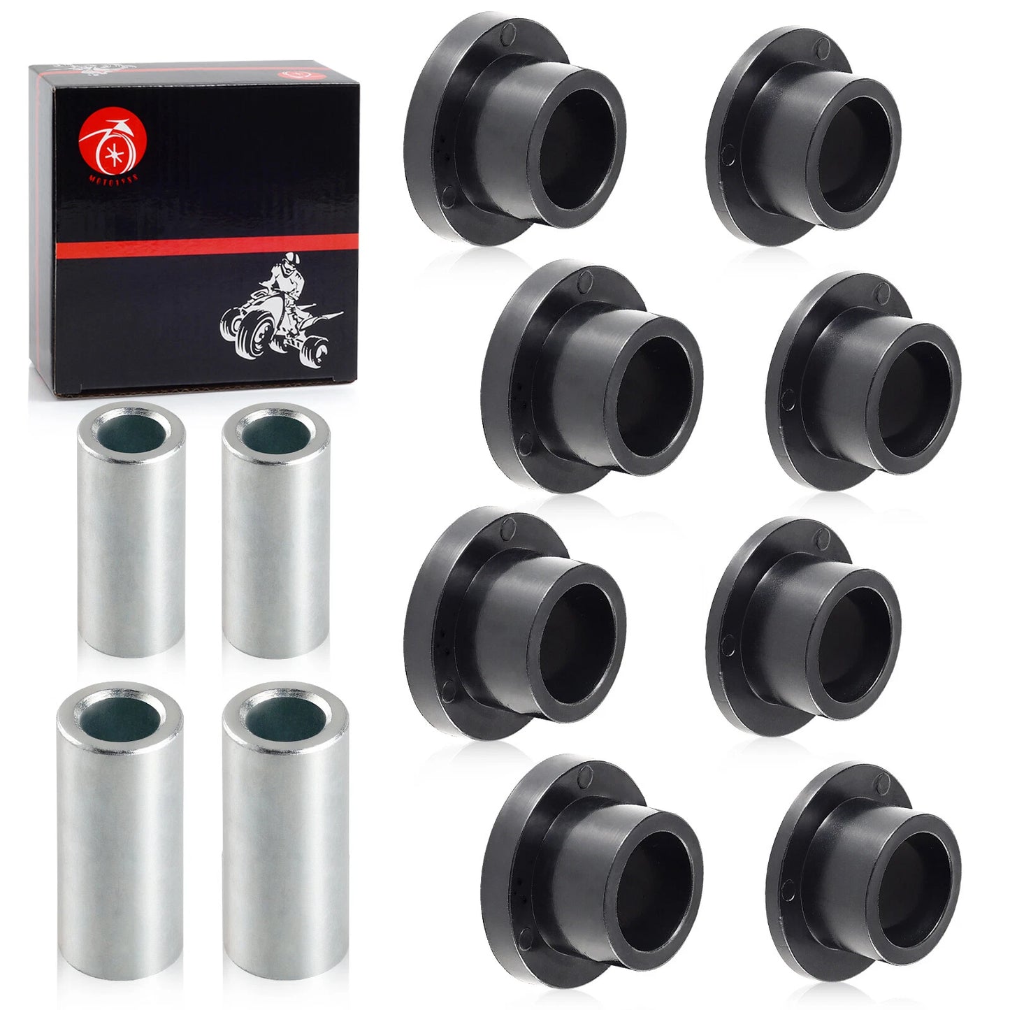 Front Shock Bushing Sleeve Kit for Polaris Sportsman 550/850/1000, Scrambler 850