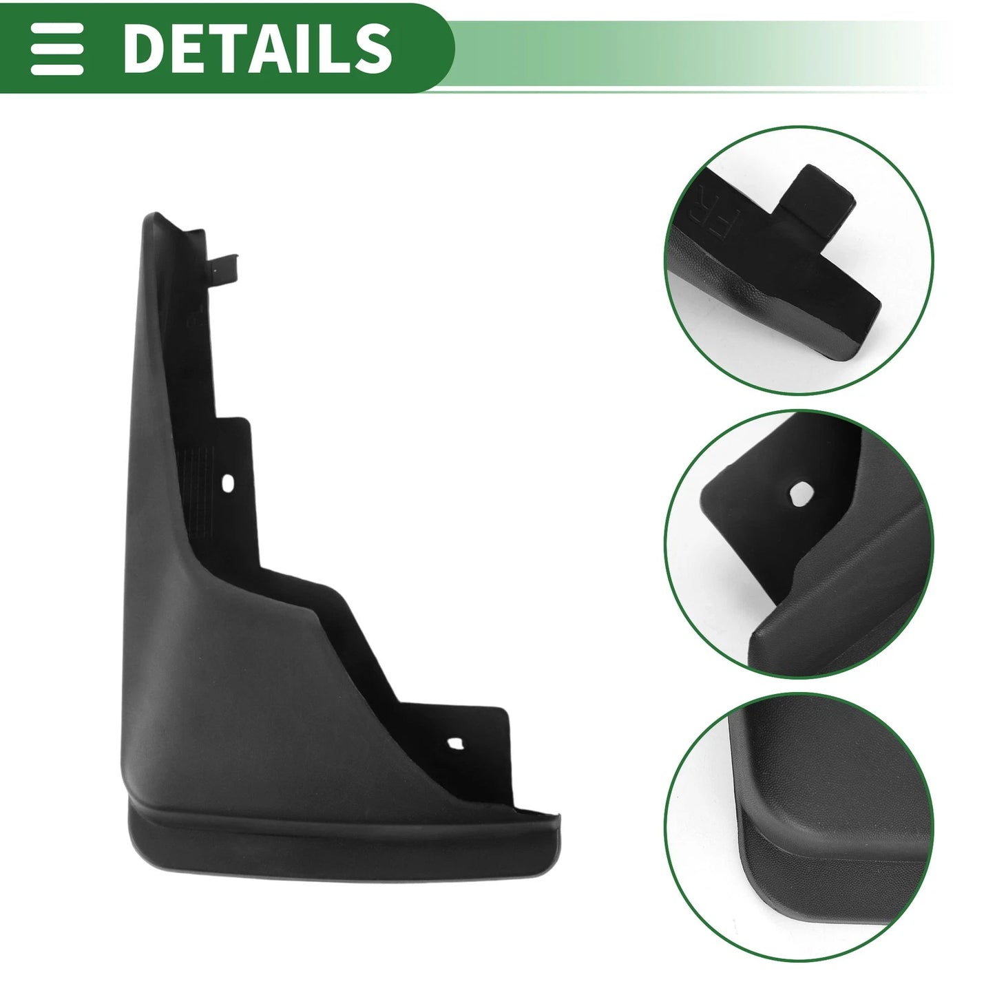 Mud Flaps Splash Guards for Ford Edge (2009-2014) - Includes Mount Accessories