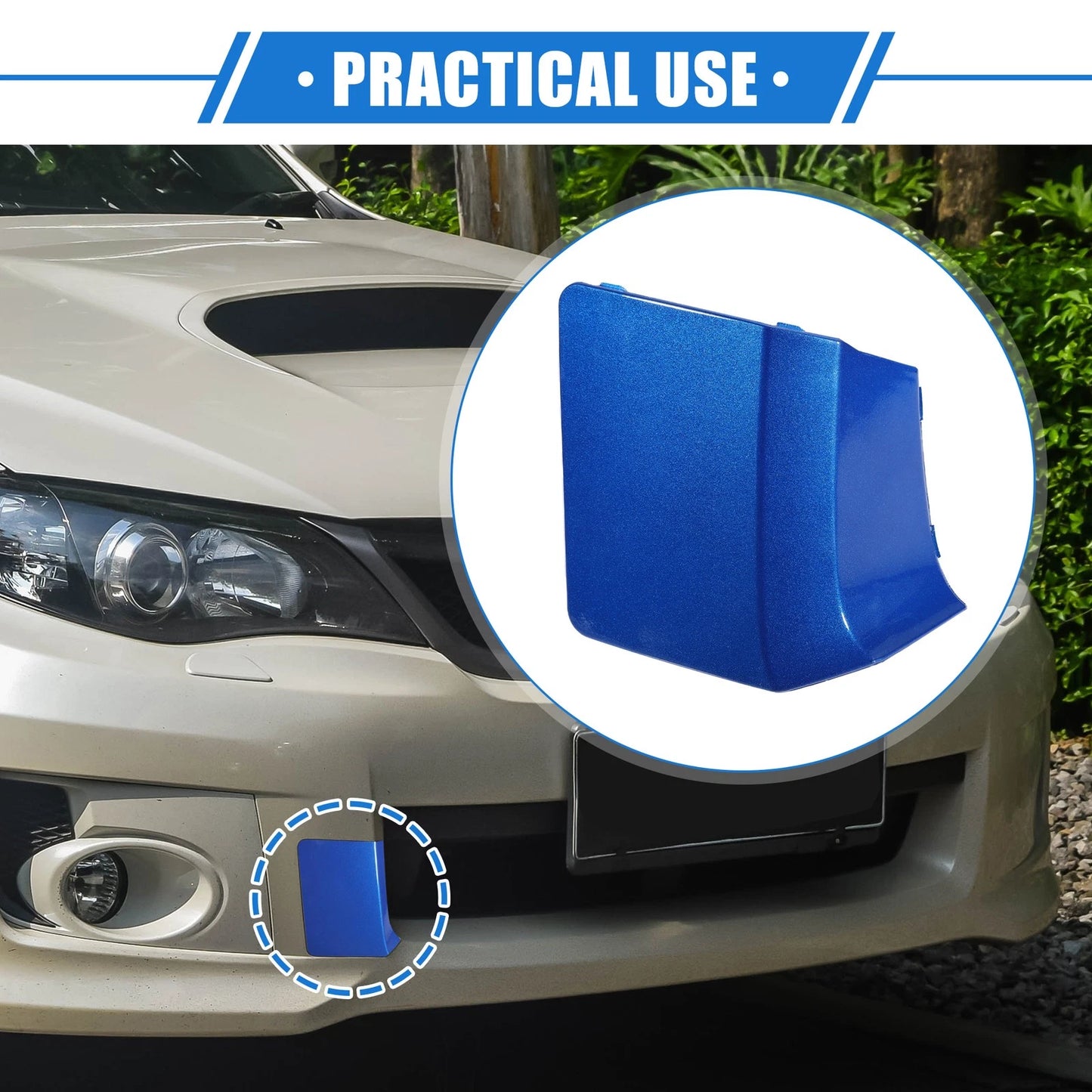 Blue Front Bumper Tow Hook Cover for Subaru Impreza (2010-2014)