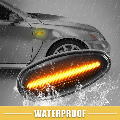 Amber Front Sequential LED Side Marker Lights for Mitsubishi