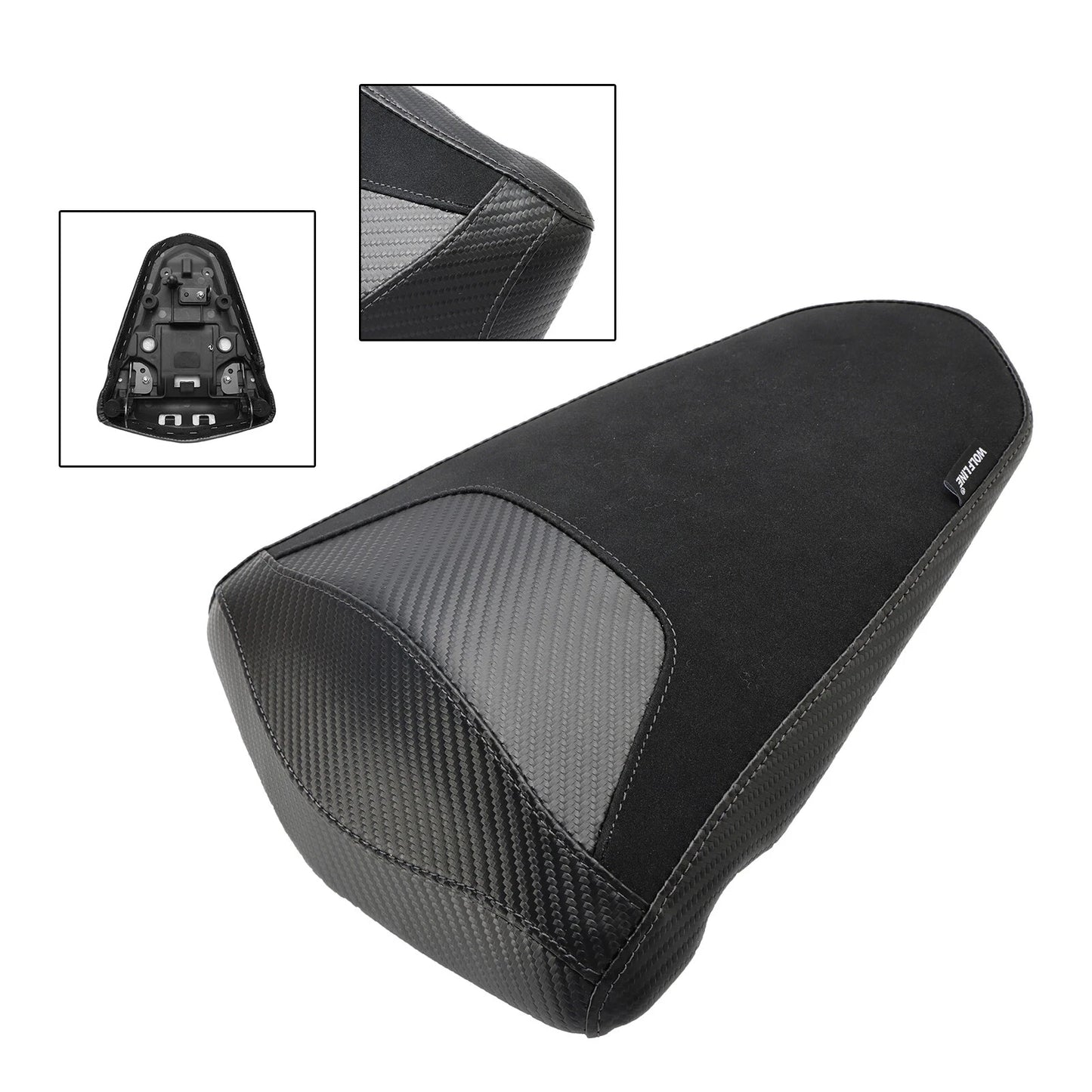 Rear Seat Cushion Black for Yamaha MT-03, YZF-R3 (2015-2023)