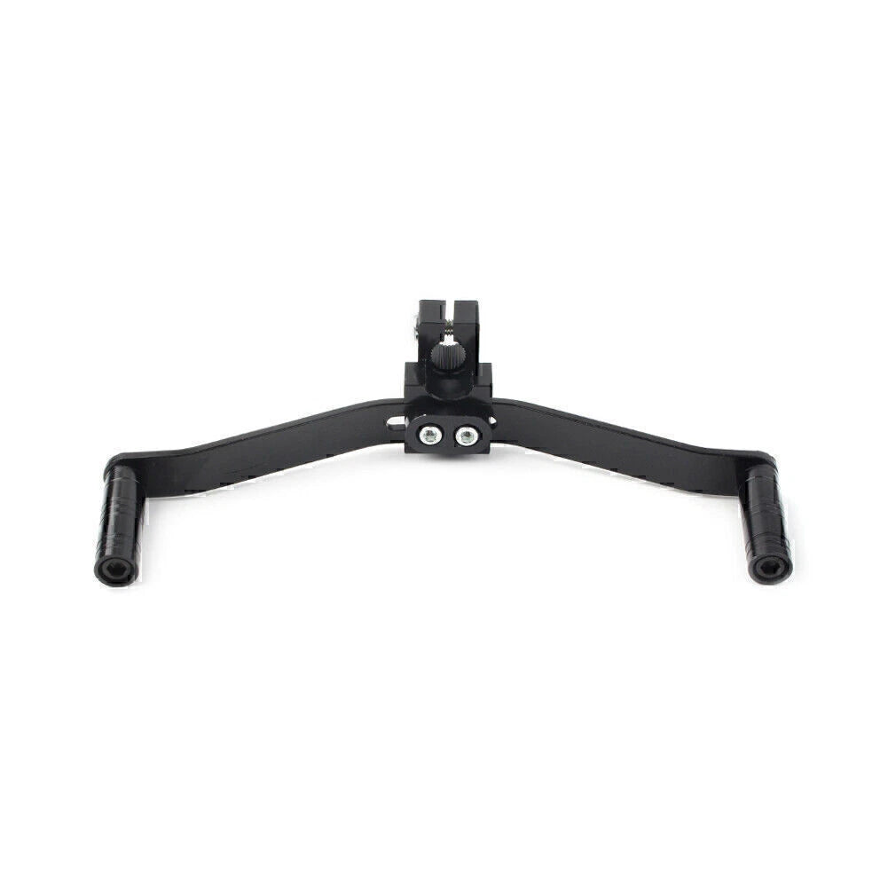 Dual Way Gear Shift Lever Footrest Pedal Shifter for Universal Motorcycle 21cm Black