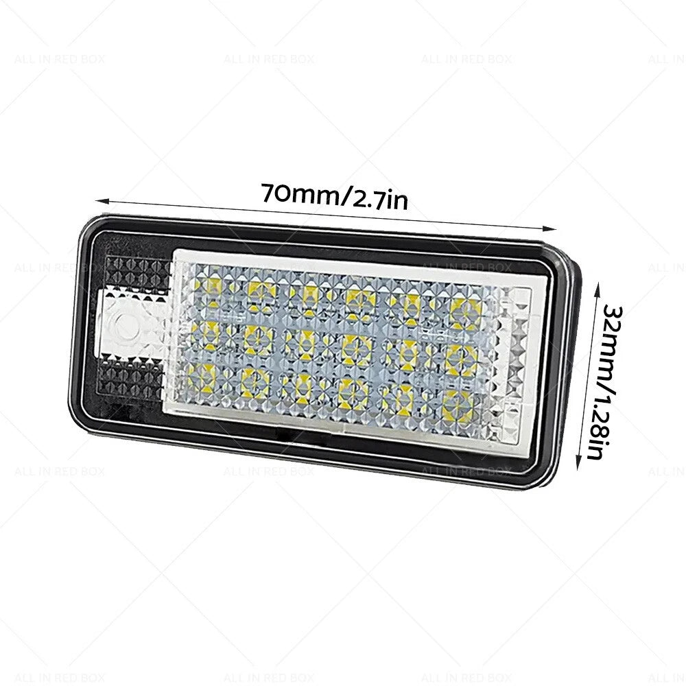 LED License Plate Light for Audi A3 A4 S4 B6 B7 (2001-2008) - Error Free Units