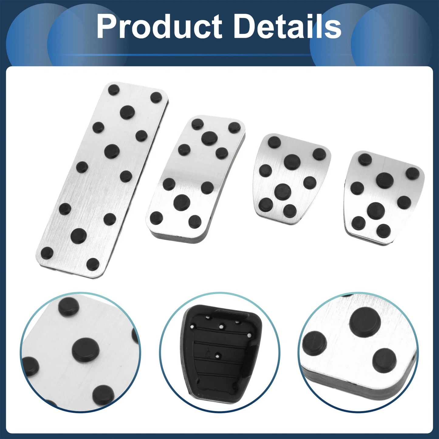 4 Pcs Foot Accelerator Pedal Covers for Subaru Forester (2003-2005)