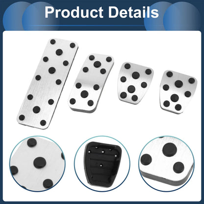 4 Pcs Foot Accelerator Pedal Covers for Subaru Forester (2003-2005)