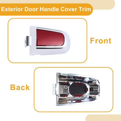 Door Handle Cover Trim for Chevrolet Malibu (2016-2018) Red ABS